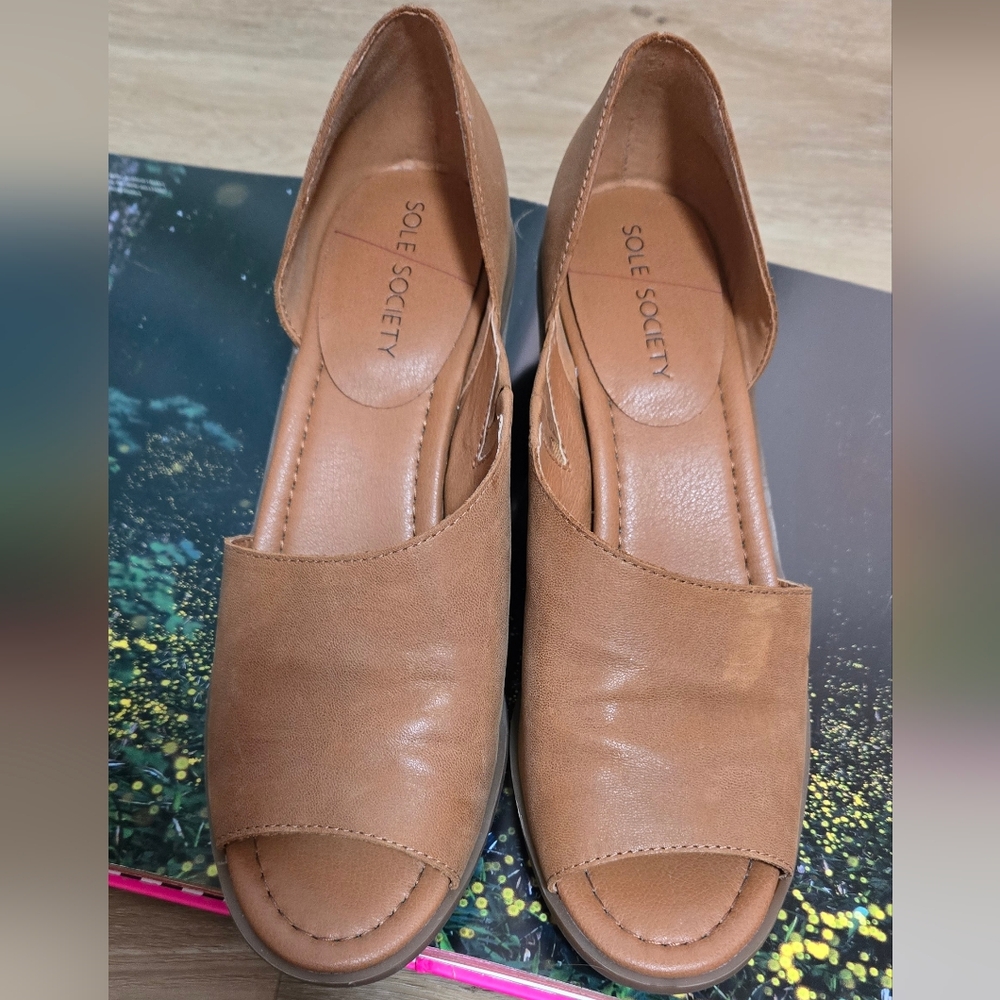 Sole Society Brown Open-Toe Sandals - Picture 3 of 7